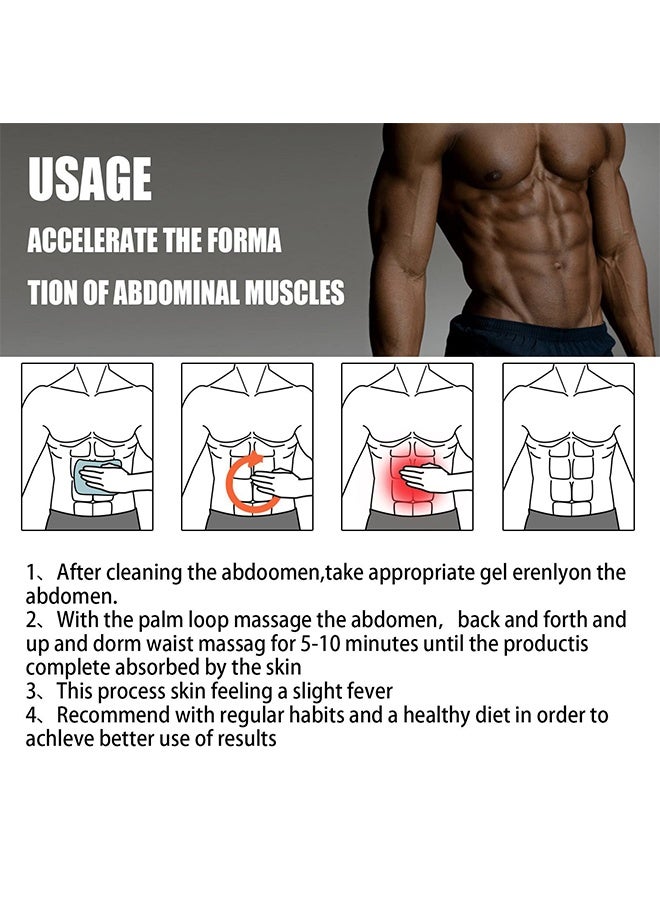 Jaysuing Abdominal Muscle Strengthening Cream, Slimming Fat Burning Cream For Belly, Waist And Buttocks, Slimming Cream That Burns Fat And Moisturizing Firming And Slimming Goodbye Cellulite, Sweat Cream For Men - Image 5